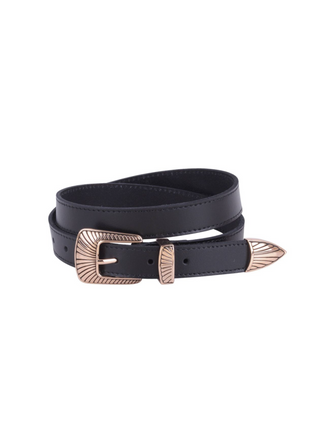 Boho Buckle Leather Belt