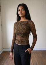 Load image into Gallery viewer, Wild Instinct Mesh Leopard Top
