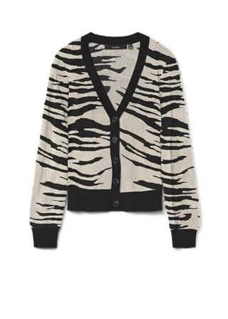 Zebra Knit Cardigan
