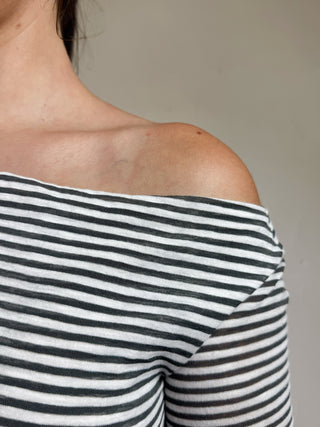 Weekend Muse Asymmetrical Top | Grey