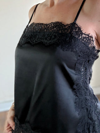After Dark Satin Lace Cami