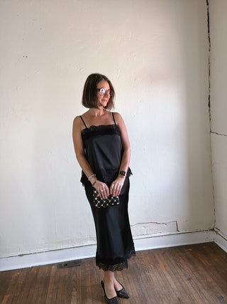 After Dark Satin Lace Cami