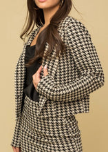 Load image into Gallery viewer, Houndstooth Cropped Jacket
