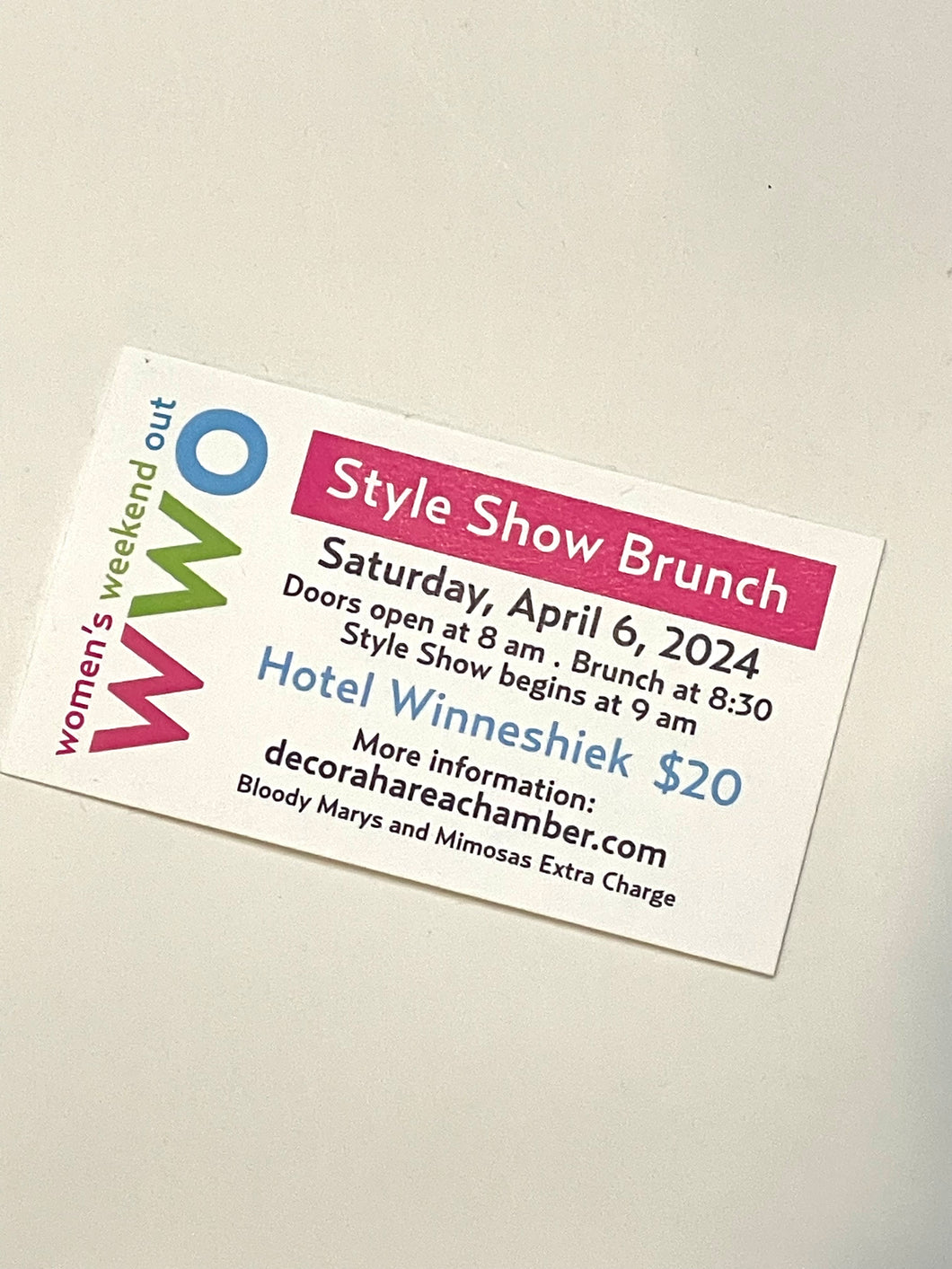 Women's Weekend Out Style Show Brunch Tickets