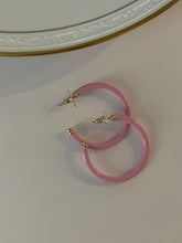 Load image into Gallery viewer, Enameled Hoop Earrings
