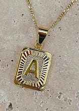 Load image into Gallery viewer, Bracha Gold Filled Initial Card Necklace

