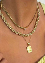 Load image into Gallery viewer, Bracha Gold Filled Initial Card Necklace
