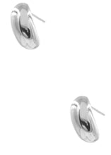Load image into Gallery viewer, Brass Bean Curve Earrings
