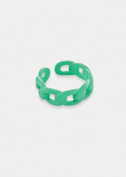 Enamel Curb Chain Ring