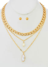 Load image into Gallery viewer, Cuban Chain Necklace Set
